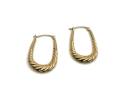 9ct Yellow Gold Oval Hoop Earrings
