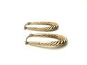 9ct Yellow Gold Oval Hoop Earrings