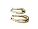 9ct Yellow Gold Oval Hoop Earrings