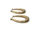 9ct Yellow Gold Oval Hoop Earrings
