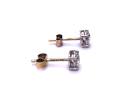 18ct Diamond Solitaire Stud Earrings