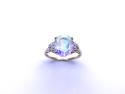 9ct Mystic Topaz & Diamond Ring