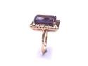 9ct Yellow Gold Amethyst Solitaire Ring