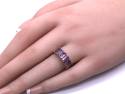 9ct Yellow Gold Amethyst 5 Stone Ring