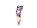 9ct Yellow Gold Amethyst 5 Stone Ring