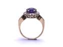 9ct Yellow Gold Amethyst & Diamond Ring