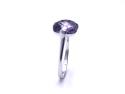 18ct White Gold Amethyst Solitaire Ring