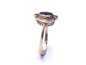9ct Amethyst, Ruby & Diamond Ring