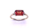 9ct Labradorite & Diamond Ring