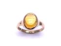 9ct Yelow Gold Yellow Paste Ring