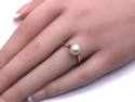 9ct Yellow Gold Pearl Solitaire Ring