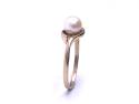 9ct Yellow Gold Pearl Solitaire Ring