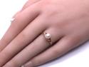 9ct Yellow Gold Pearl Solitaire Ring