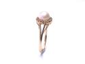 9ct Yellow Gold Pearl & Diamond Ring