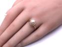 9ct Yellow Gold Pearl & Diamond Ring