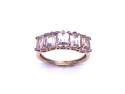 9ct Yellow Gold Kunzite 5 Stone Ring