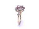 9ct Yellow Gold Kunzite & Diamond Ring