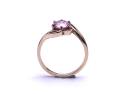 9ct Yellow Gold Pink CZ Solitaire Ring