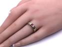 18ct Yellow Gold Apatite & Diamond Ring