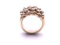 9ct Yellow Gold 5 Row Keeper Ring