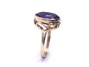 9ct Yellow Gold Amethyst Solitaire Ring