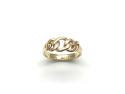 9ct Yellow Gold Curb Link Ring
