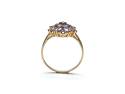 9ct Yellow Gold Tanzanite Cluster Ring
