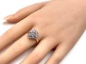 9ct Yellow Gold Tanzanite Cluster Ring