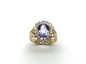 14ct Tanzanite & Diamond Ring