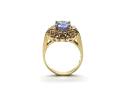 14ct Tanzanite & Diamond Ring