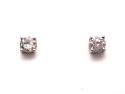 18ct Diamond Solitaire Stud Earrings