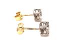 18ct Diamond Solitaire Stud Earrings