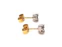 18ct Diamond Solitaire Stud Earrings