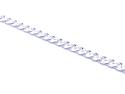 Silver Flat Link Curb Bracelet 7 inches