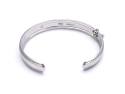 Silver Babies Pink Princess Heart Bangle