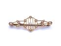 Seed Pearl Bar Brooch