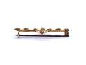 Seed Pearl Bar Brooch