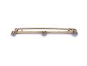 Diamond Three Stone Bar Brooch