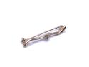 Diamond 3 Stone Brooch