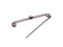 Diamond Solitaire Bar Brooch