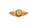 15ct Yellow Gold Diamond Brooch 1897