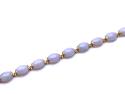 14ct Lilac Quartz Bracelet 7 1/4 inch