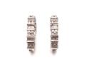9ct Diamond Hoop Earrings