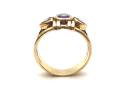 9ct Amethyst & Topaz Band Ring