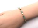 14ct Yellow Gold Jade Bracelet