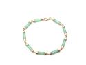14ct Yellow Gold Jade Bracelet