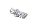 Silver CZ Jesus Christ Head Pendant