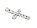 Silver CZ Cross Pendant