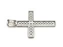 Silver CZ Cross Pendant