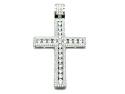 Silver CZ Cross Pendant